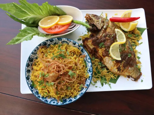 Moroccan Fish with Rice