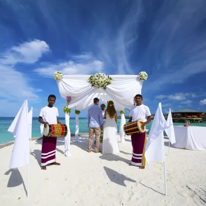 Umuru Dhvahuge Wedding Blessings Package at Centara Ras Fushi Resort & Spa Maldives