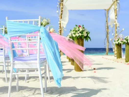 Beach setting