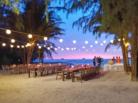 Beach setting