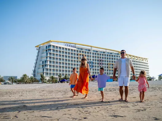Family at the beach