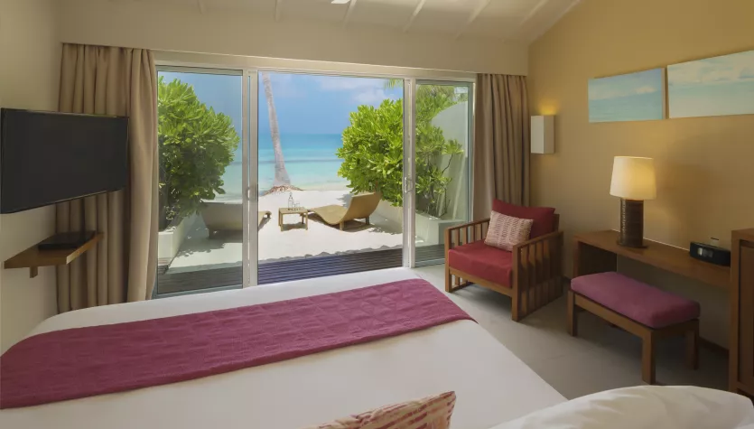 Lagoon View Beach Villa with Swirl Pool at Centara Ras Fushi Resort & Spa Maldives Lagoon View Beach Villa with Swirl Pool at Centara Ras Fushi Resort & Spa Maldives