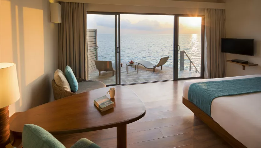 Deluxe Sunset Water Villa at Centara Ras Fushi Resort & Spa Maldives Deluxe Sunset Water Villa at Centara Ras Fushi Resort & Spa Maldives