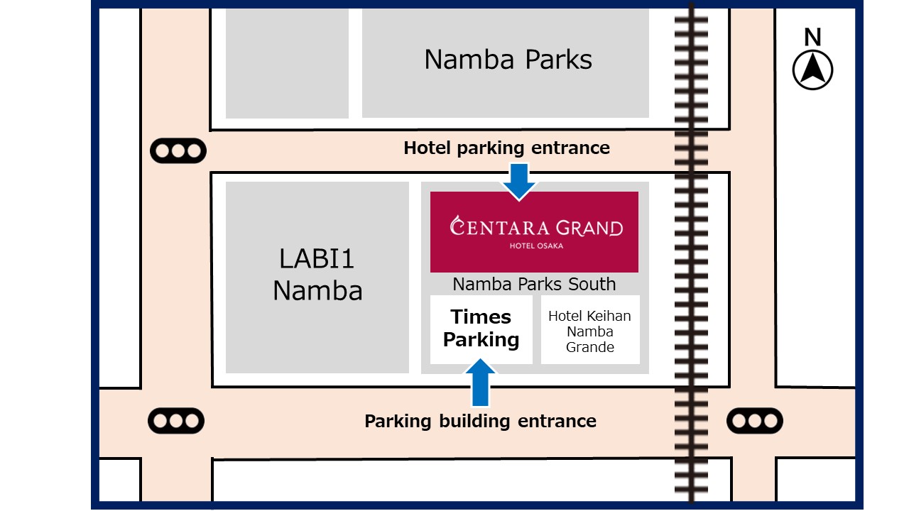 Centara Grand Hotel Osaka Car Map
