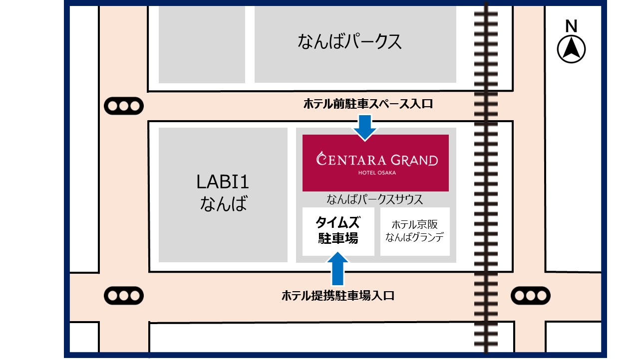 Centara Grand Hotel Osaka Car Map