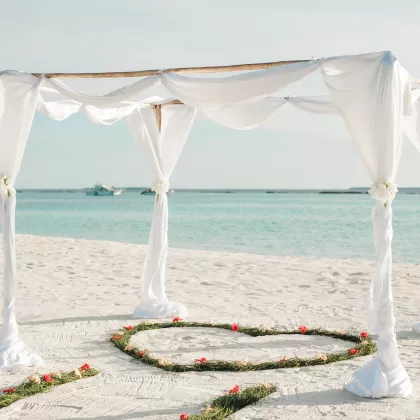 Beach Wedding Setup at Centara Grand Beach Resort & Villas Hua Hin