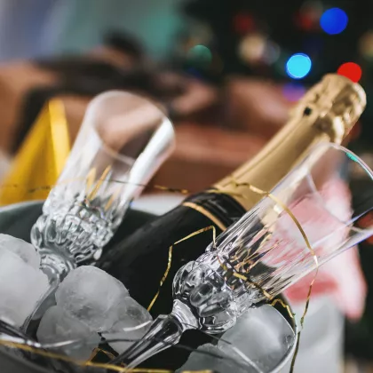 Champagne bottle