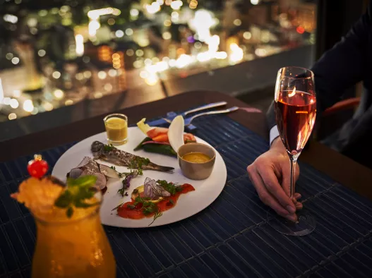 Crudo deck at Centara Grand Hotel Osaka