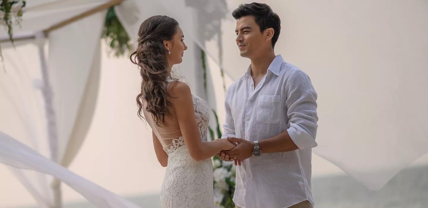 Beach wedding at Centara